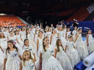 Ensayo de las candidatas a FFMMV 2024 en la Fonteta
